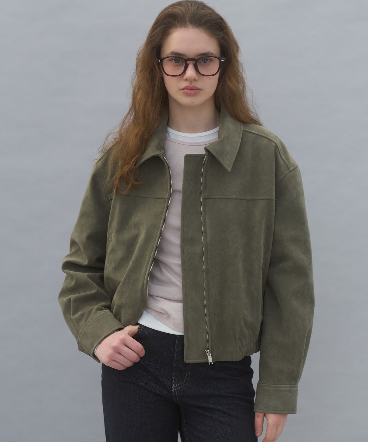 쏘이르(SO IR) (2COLOR)CLASSIC SUEDE JUMPER