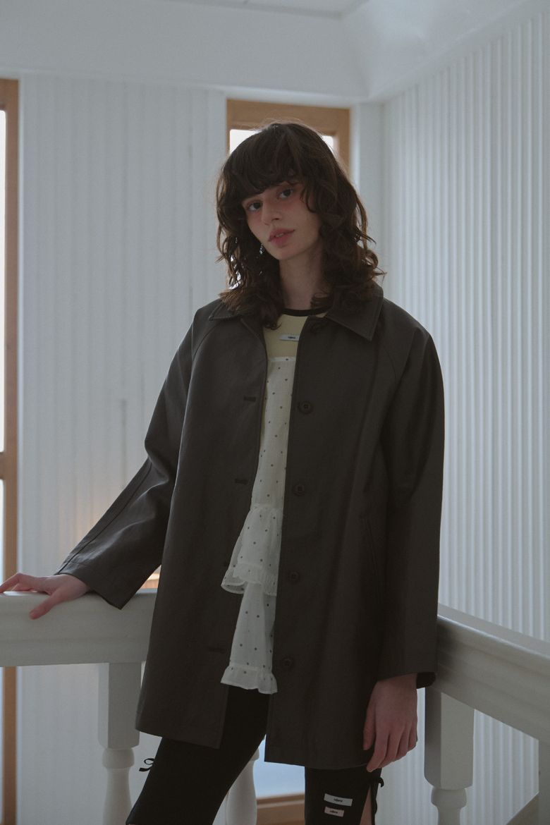 RAGLAN LEATHER JACKET_BROWN