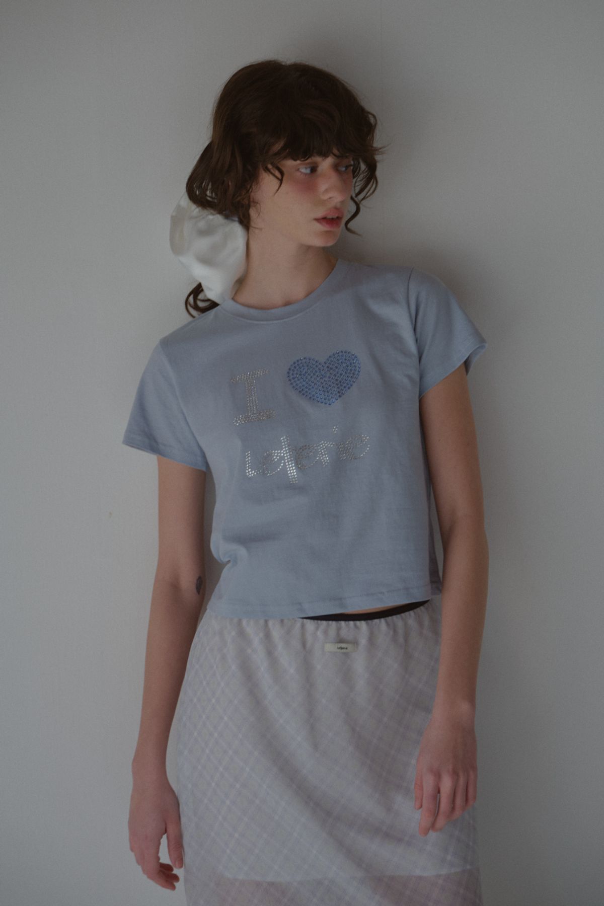 레터리(LETERIE) I LOVE LETERIE T-SHIRT_BLUE