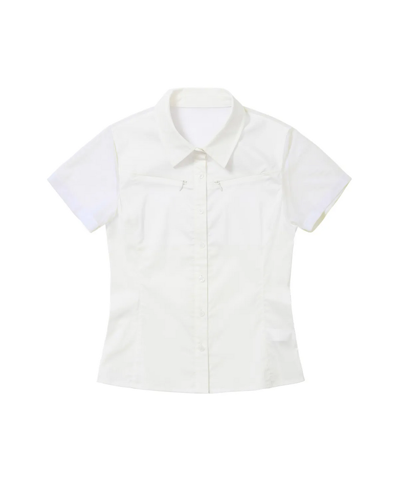 Mesh Hiking Shirts White