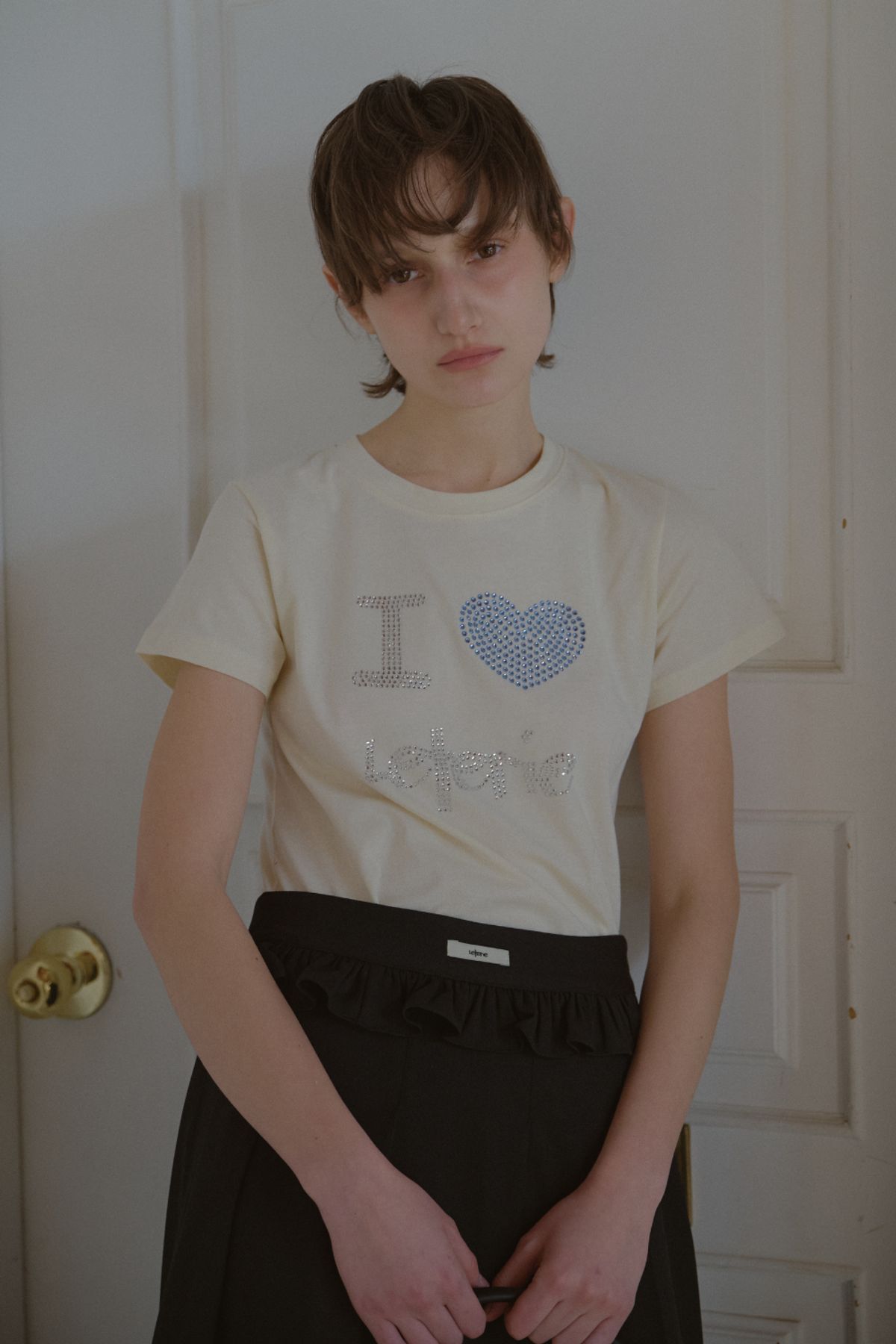 레터리(LETERIE) I LOVE LETERIE T-SHIRT_YELLOW