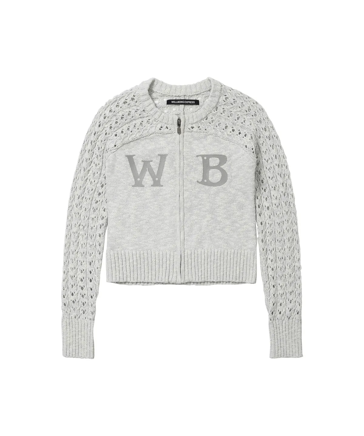 웰빙익스프레스(WELLBEING EXPRESS) Crochet Knit Cardigan Melange