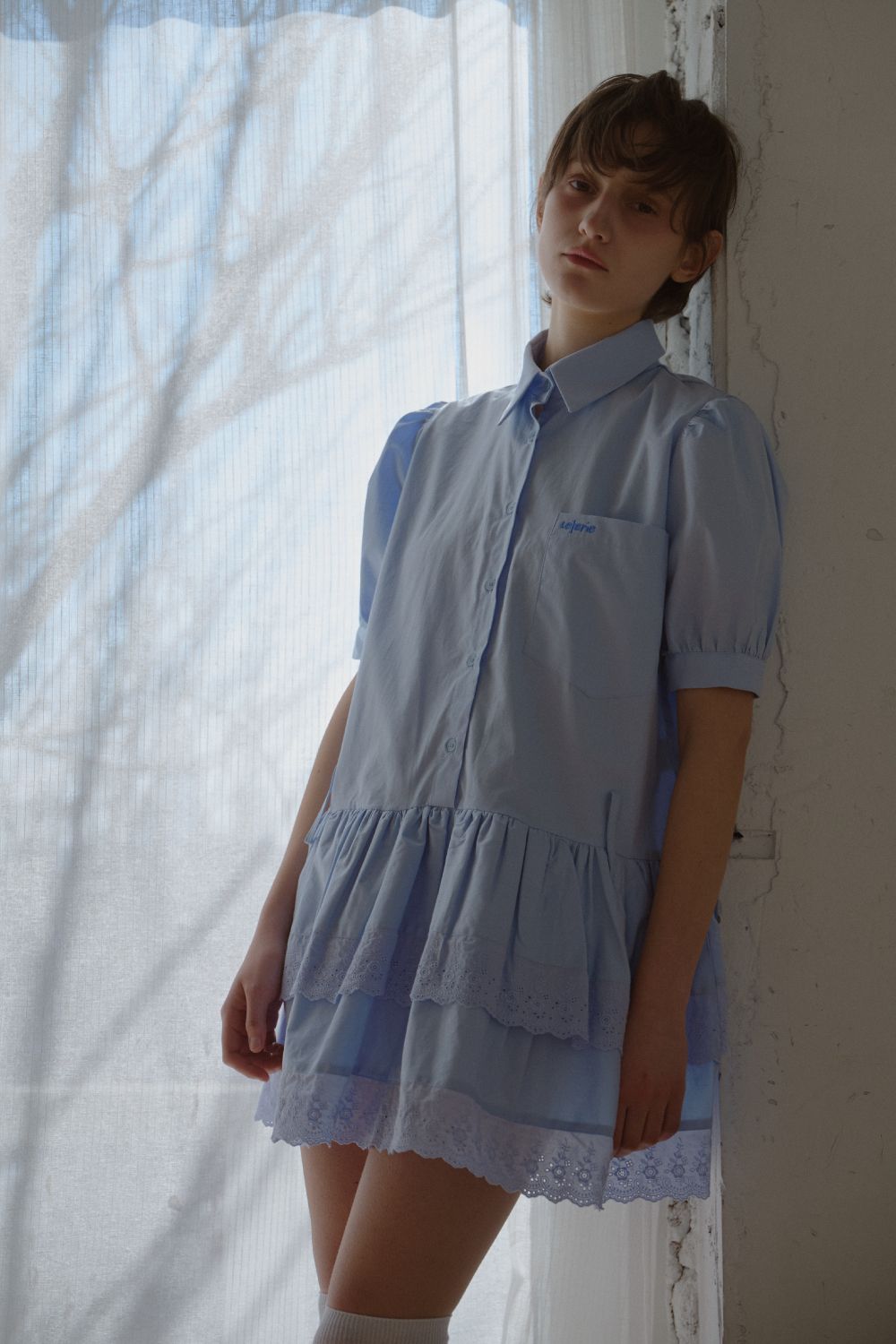 ワンピース [Leterie] CANCAN HALF SLEEVE DRESS : 3color 44ea614a ss tiered maxi dress - C.ORRICO
