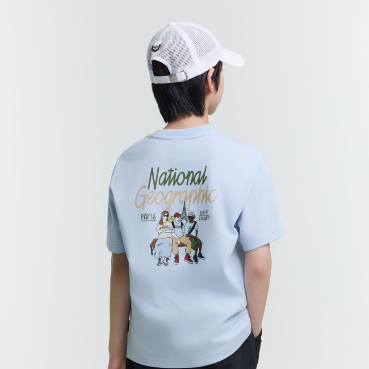 내셔널지오그래픽 키즈(NATIONAL GEOGRAPHIC KIDS) K252UTS931 미니미 트래블 반팔 LBLUE