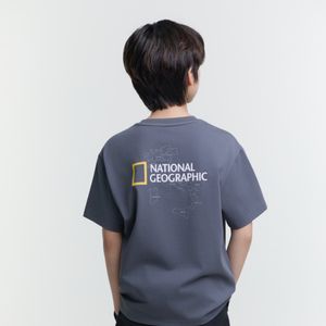 K252UTS990 변형로고 백그래픽 반팔 DGREY