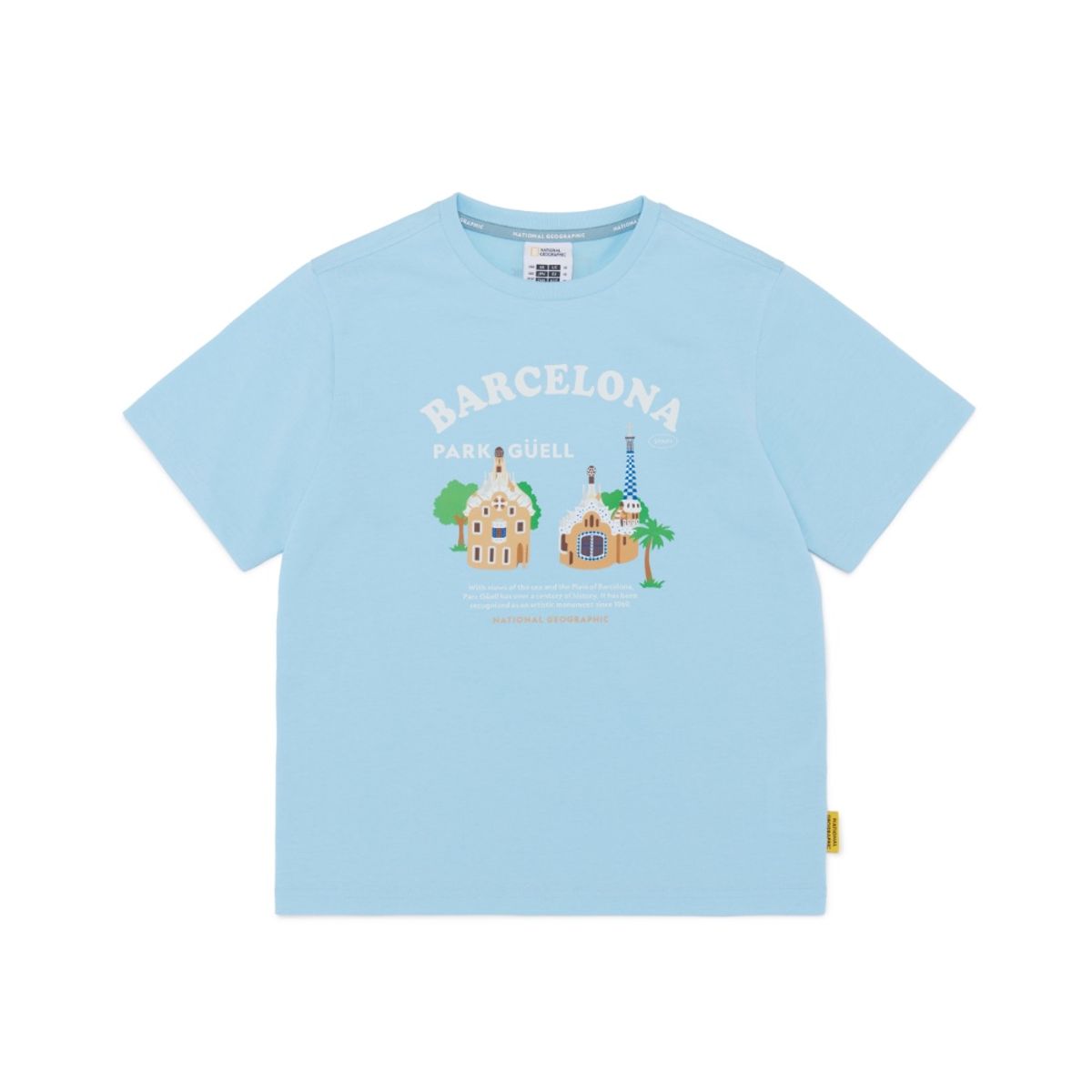 내셔널지오그래픽 키즈(NATIONAL GEOGRAPHIC KIDS) K252UTS970 여행 그래픽 반팔-4 SKYBLUE