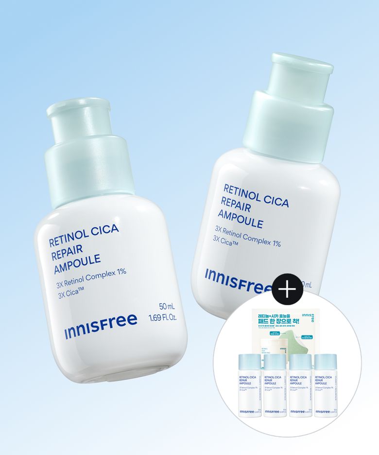 [사은품 증정] 레티놀 시카 모공 흔적 앰플 50mL 2개 + 10mL 4개 + 시카 흔적 패드 4매