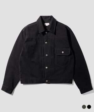 뉴폼 코튼 트러커 자켓 블랙 JUOT4692