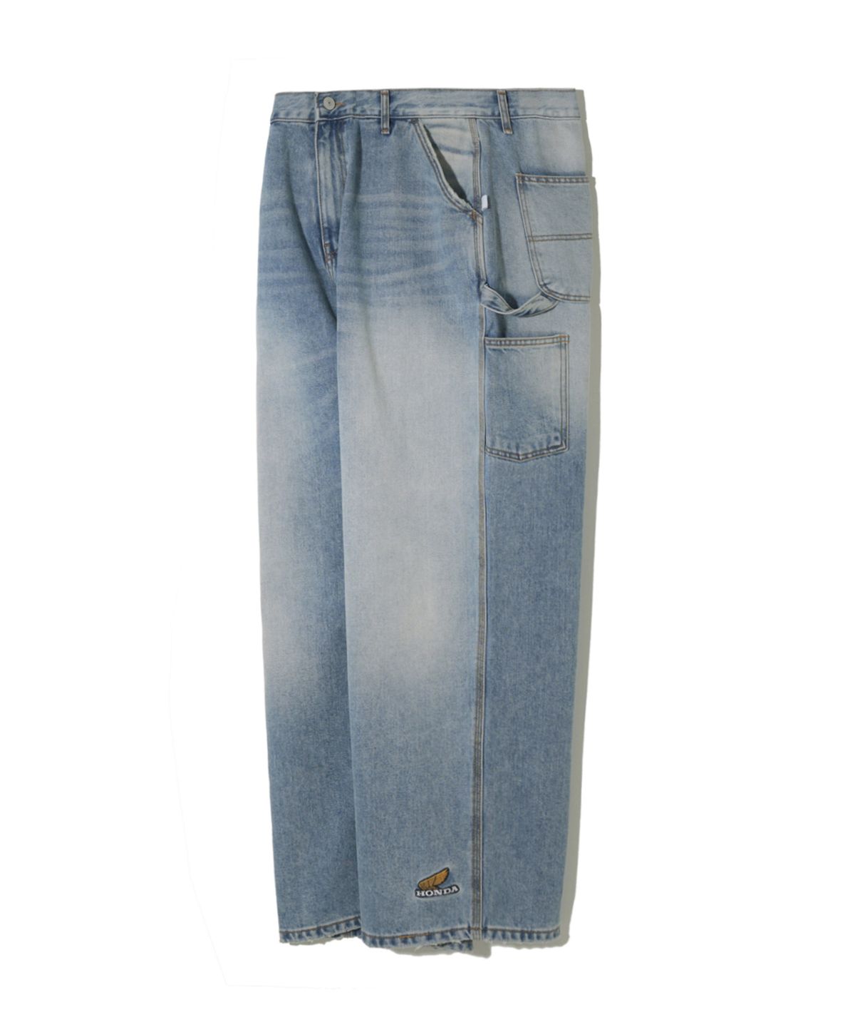 핍스 모터사이클(PHYPS MOTORCYCLE) [Archive line] Washed Denim Pants_Blue
