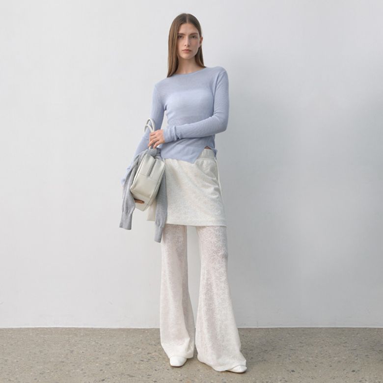 SIDE STRING LACE SKIRT PANTS(PT-5625)