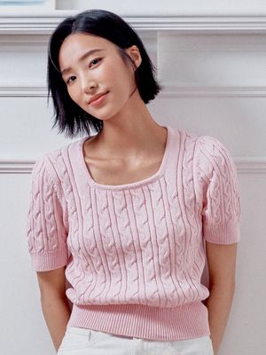 여성) 수피마 코튼 스퀘어넥 스웨터_MSF2ER2703