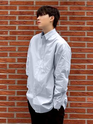 데일리 코튼 셔츠 [SKY]