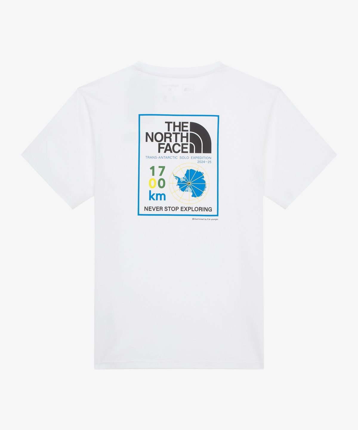 노스페이스(THE NORTH FACE) NT7UR55B 남성 트랜스 안타틱 반팔 라운드티 1 WHITE