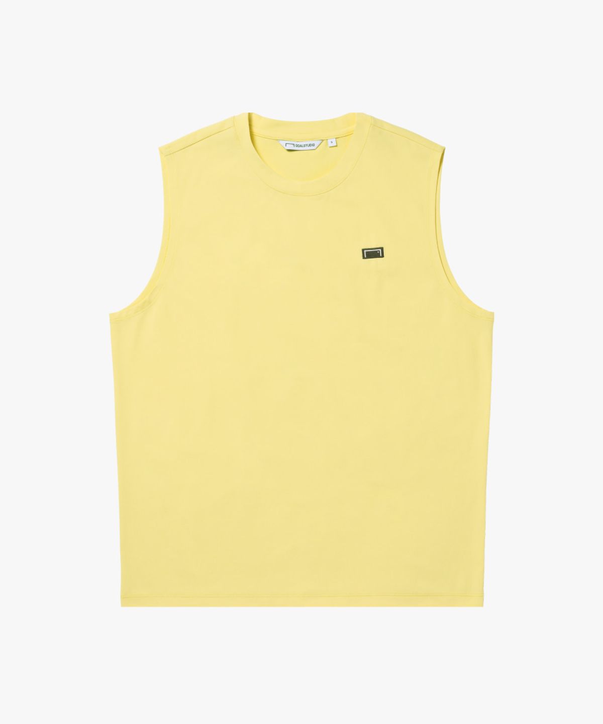 골스튜디오(GOALSTUDIO) AIR DRY BOX LOGO SLEEVELESS-LIGHT YELLOW