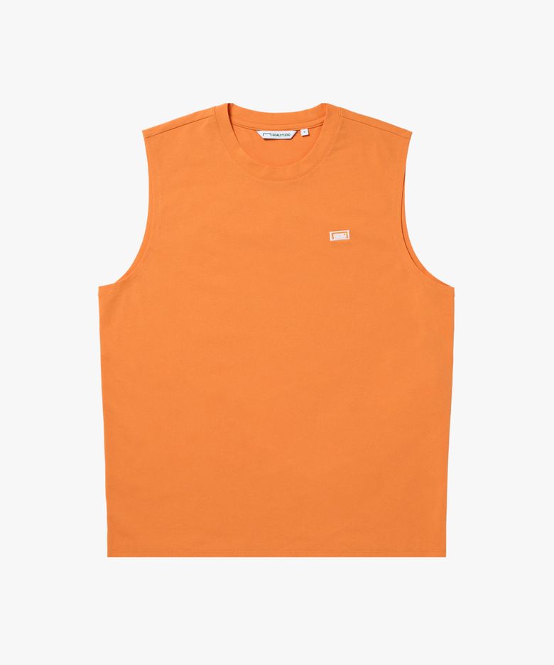 AIR DRY BOX LOGO SLEEVELESS-ORANGE