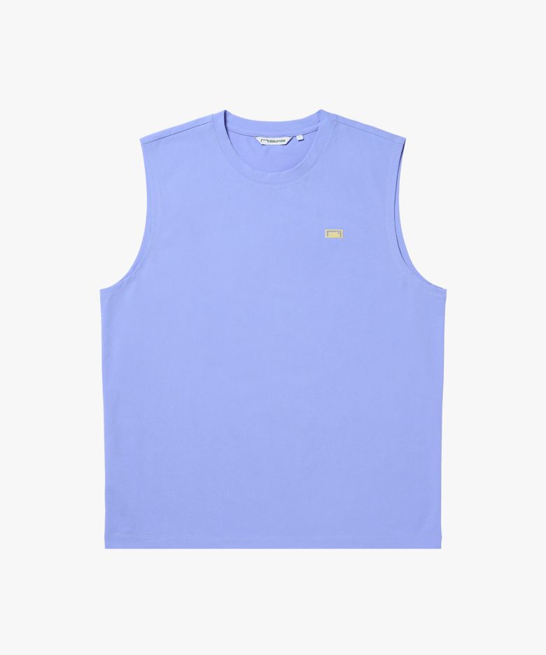 AIR DRY BOX LOGO SLEEVELESS-VINTAGE BLUE