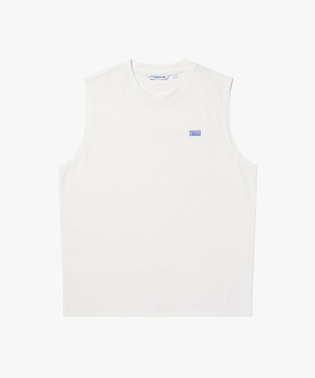 골스튜디오(GOALSTUDIO) AIR DRY BOX LOGO SLEEVELESS-OFF WHITE