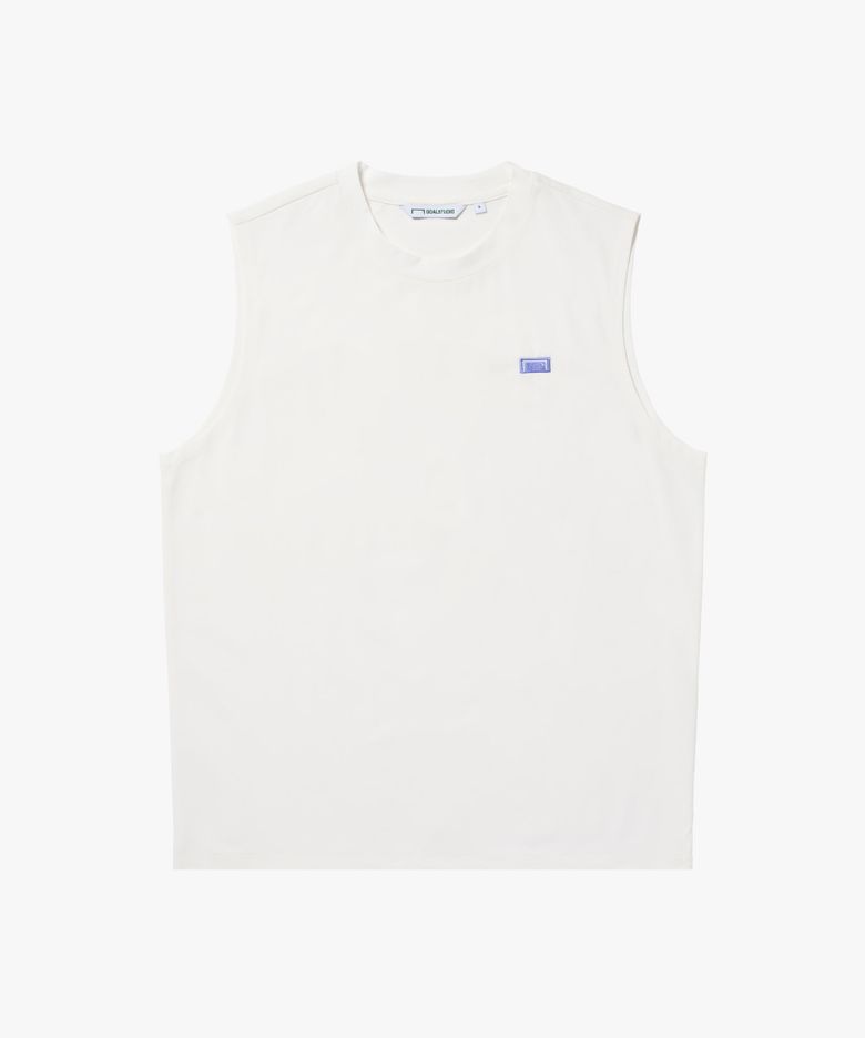 AIR DRY BOX LOGO SLEEVELESS-OFF WHITE