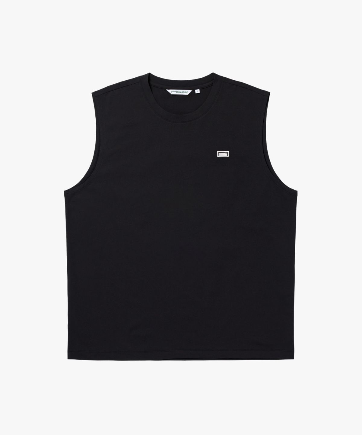 골스튜디오(GOALSTUDIO) AIR DRY BOX LOGO SLEEVELESS-BLACK