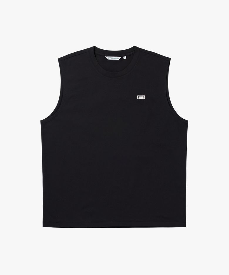 AIR DRY BOX LOGO SLEEVELESS-BLACK