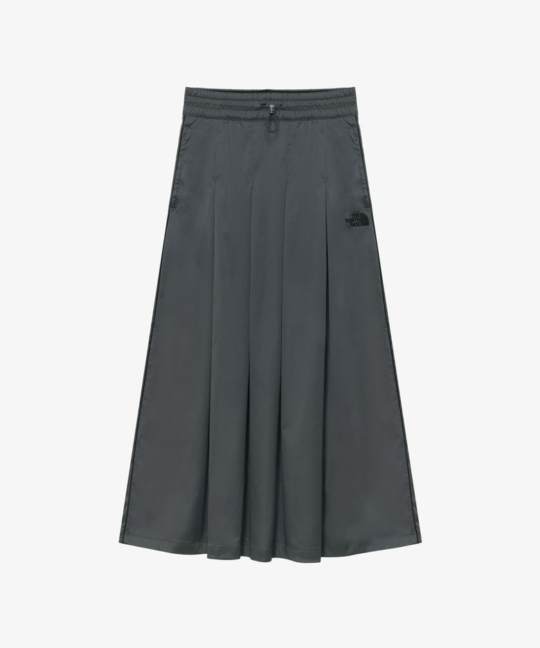 NK6NR31K 여성 새틴 플레어 스커트 CHARCOAL_GREY