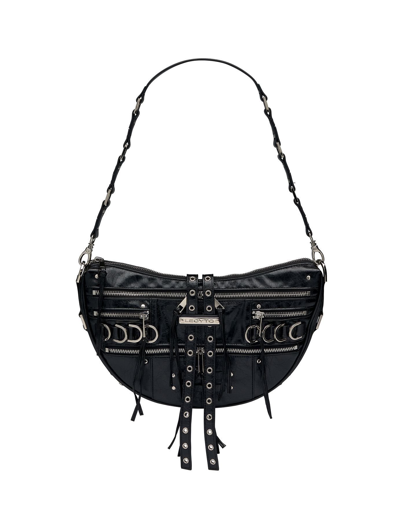 ☆LECYTO☆ Tenacity Leather Shoulder BagBlack MUSINSA | LECYTO Tenacity Leather Shoulder Bag_[Black]