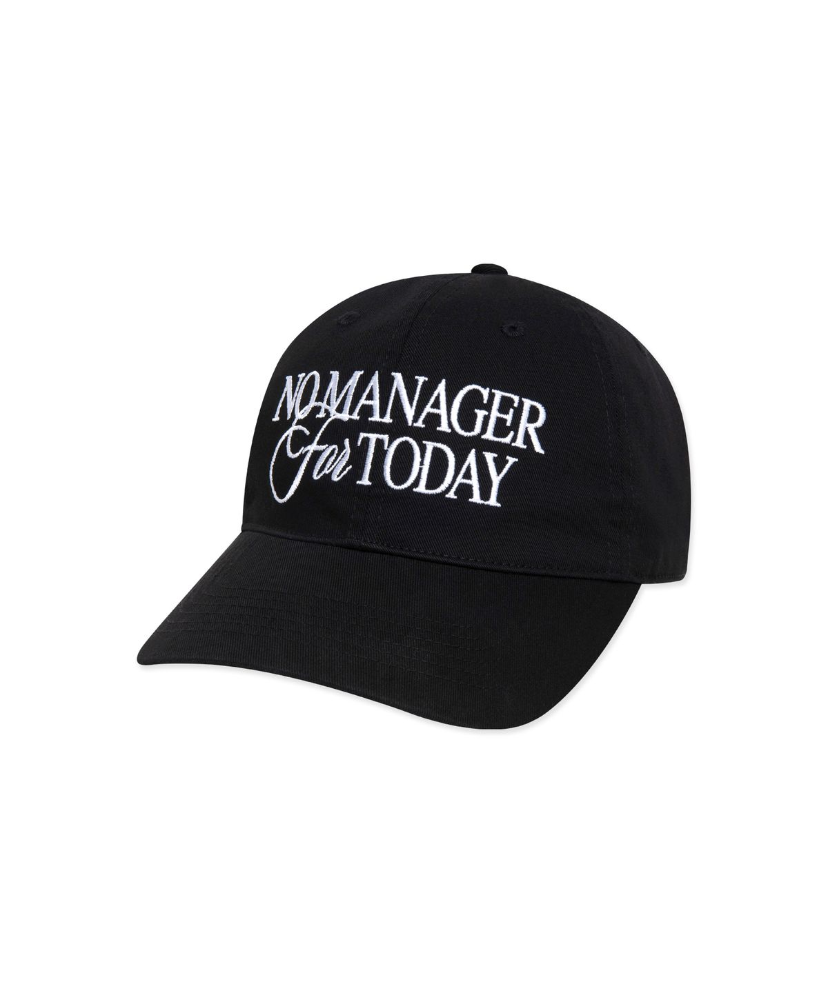 엘엠씨(LMC) NO MANAGER 6PANEL CAP black