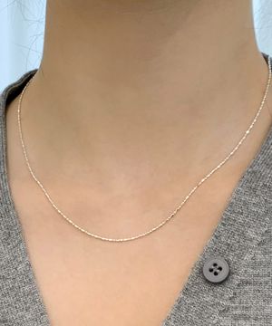 925실버 레이어드 은 체인목걸이 뮤/ MEW