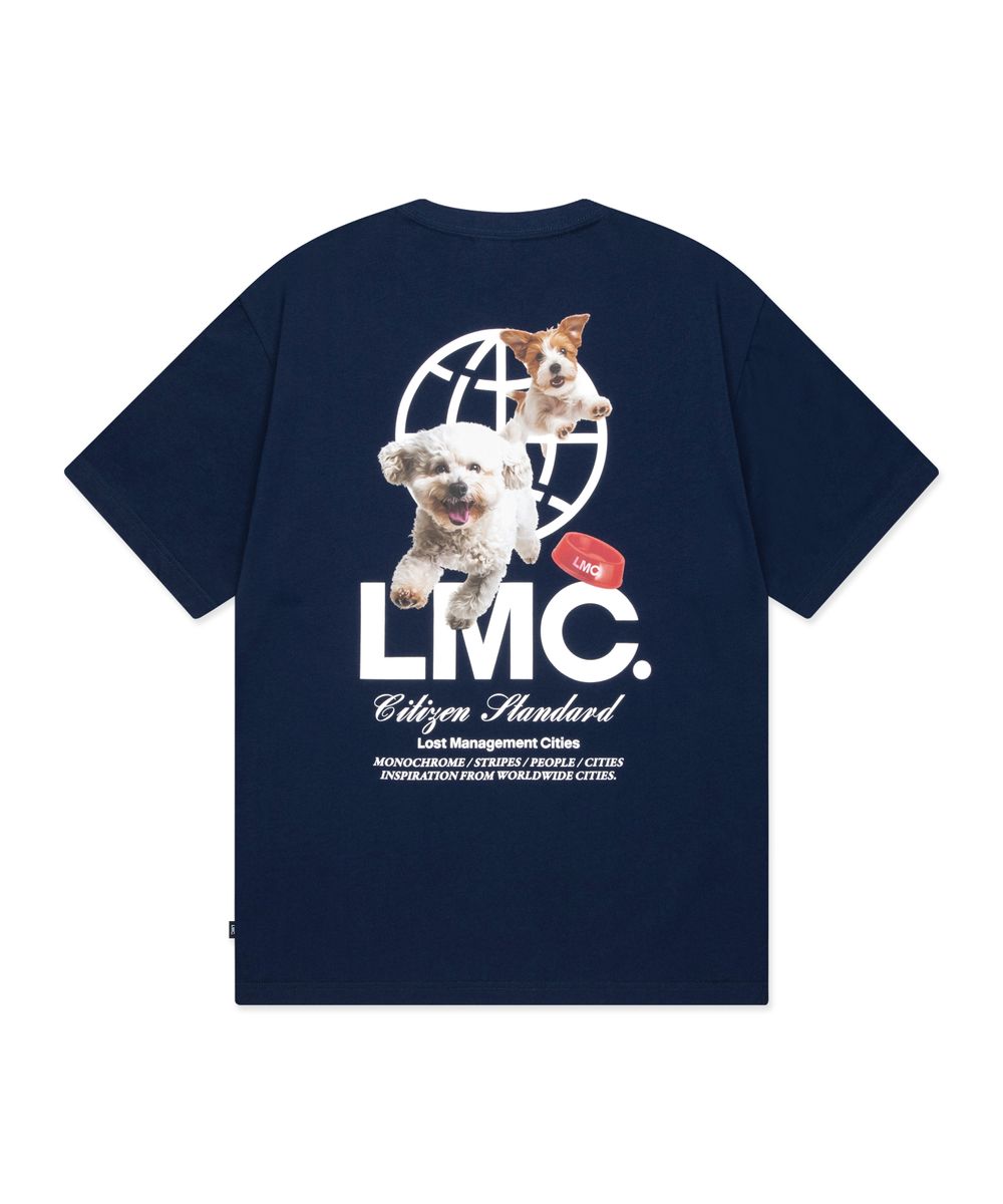 FLYING PUPPY TEE navy