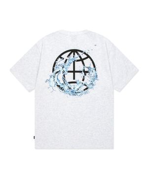WATER SPLASH TEE light heather gray