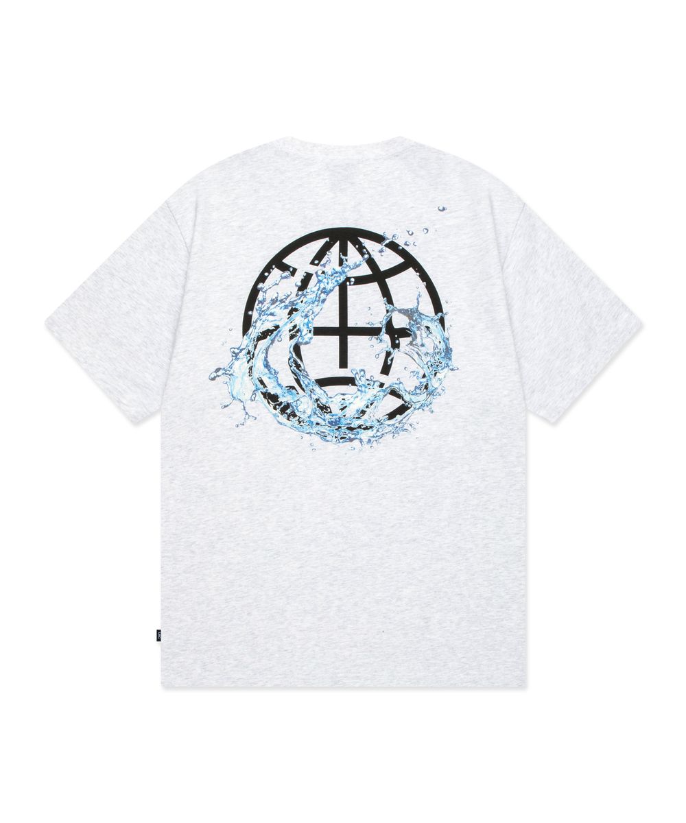 WATER SPLASH TEE light heather gray