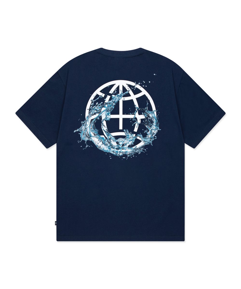 WATER SPLASH TEE navy