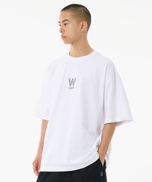 W 스트라이프 반팔 티셔츠