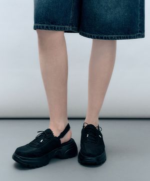 매쉬 플랫폼 슬링백 샌들 블랙 MDAC047BLACK