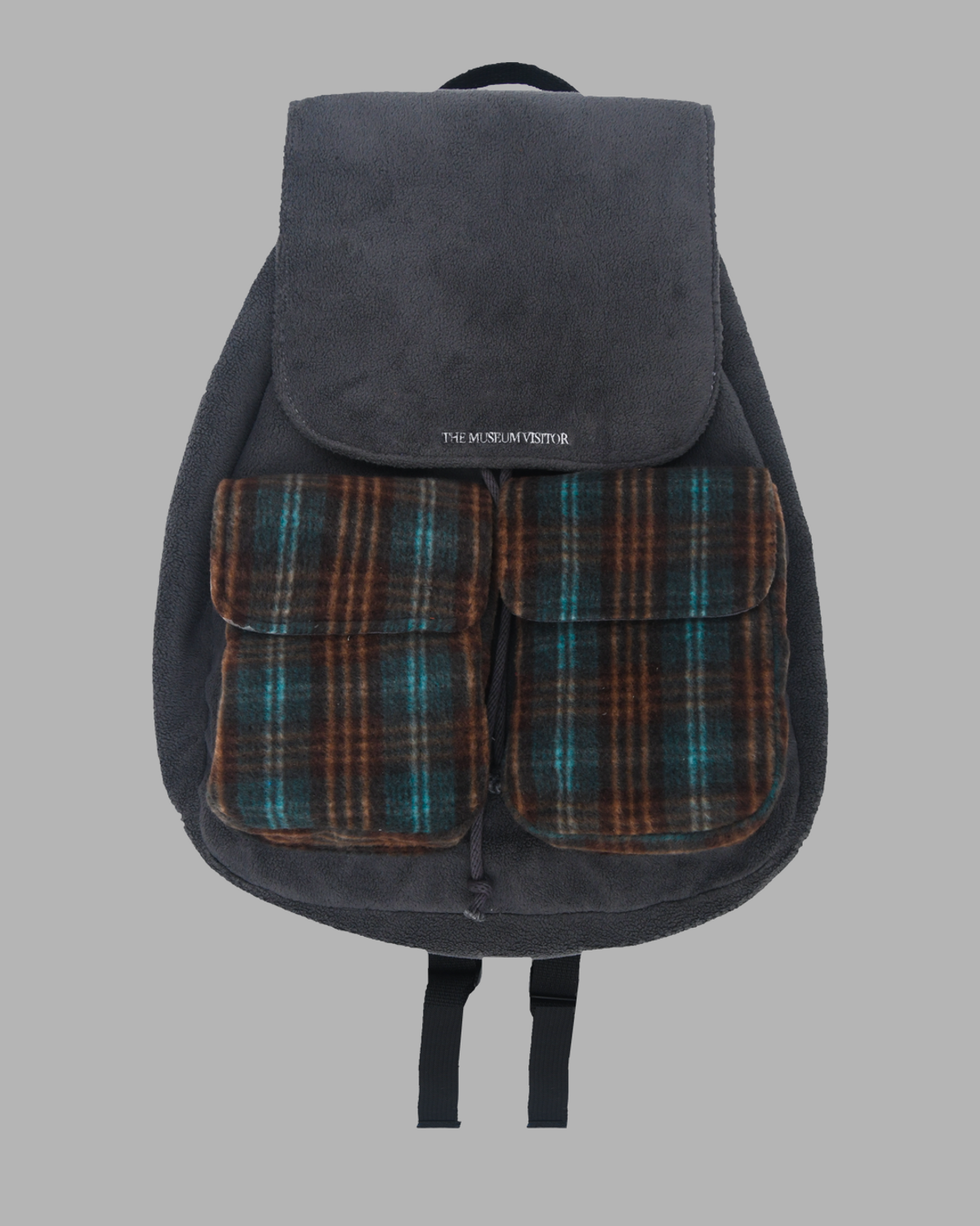 더뮤지엄비지터(THEMUSEUMVISITOR) CHECK MIXED BACKPACK (GREY)