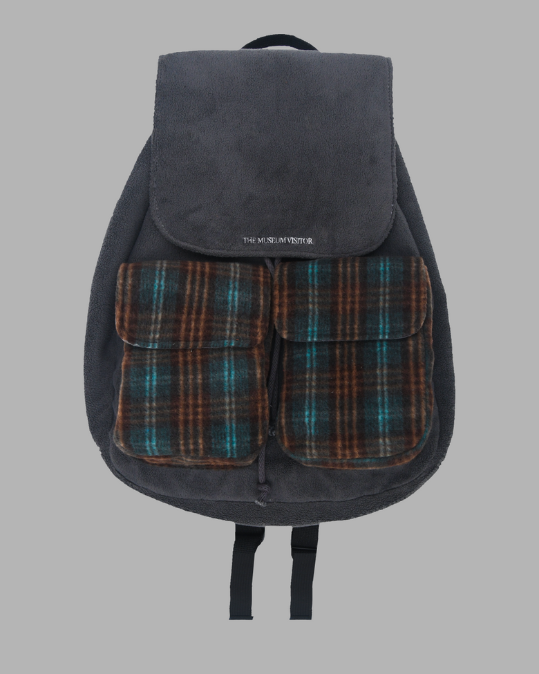 CHECK MIXED BACKPACK (GREY)
