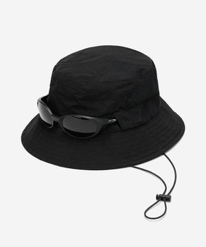 DEV:5 HAT 01 SUNGLASS CUT BUCKET HAT_BLACK