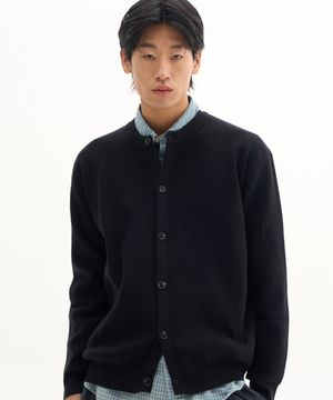 클래식 라운드넥 버튼 니트 가디건_6COLOR