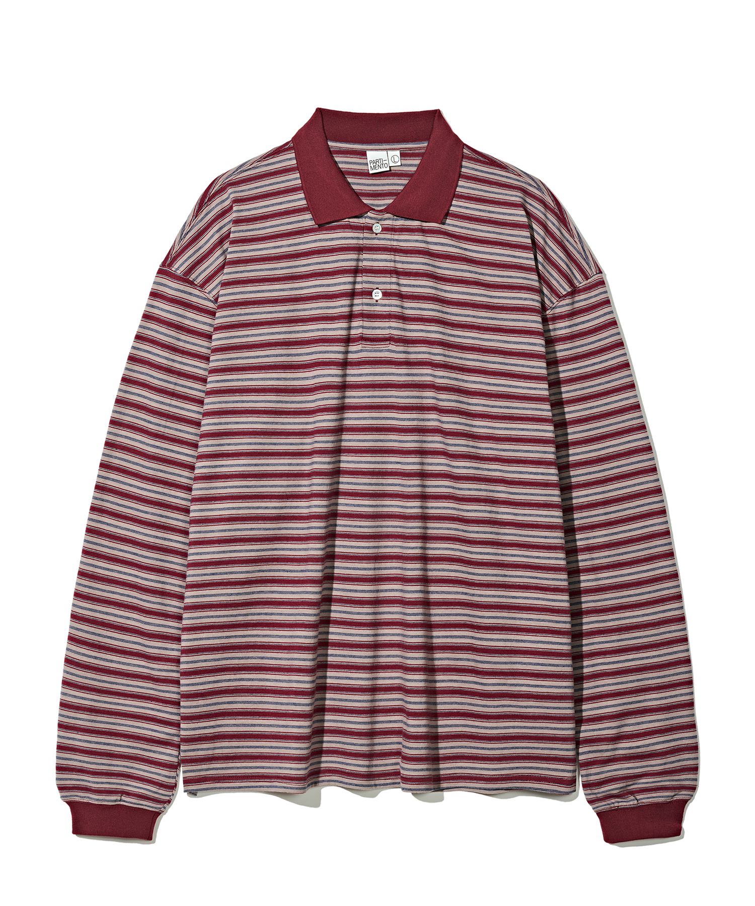 ★PARTIMENTO★ Multi Stripe Collar Long Sleeve Green MUSINSA | PARTIMENTO Multi Stripe Collar Long Sleeve Green