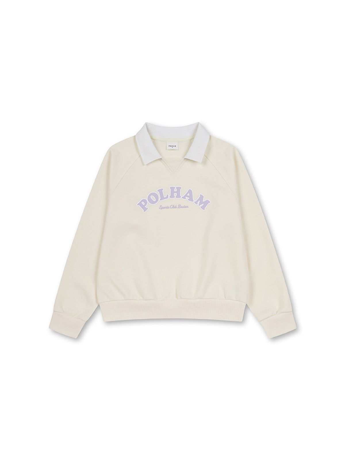 폴햄키즈(POLHAM KIDS) 여아) 더블니트 카라 맨투맨_PKF1TR2050