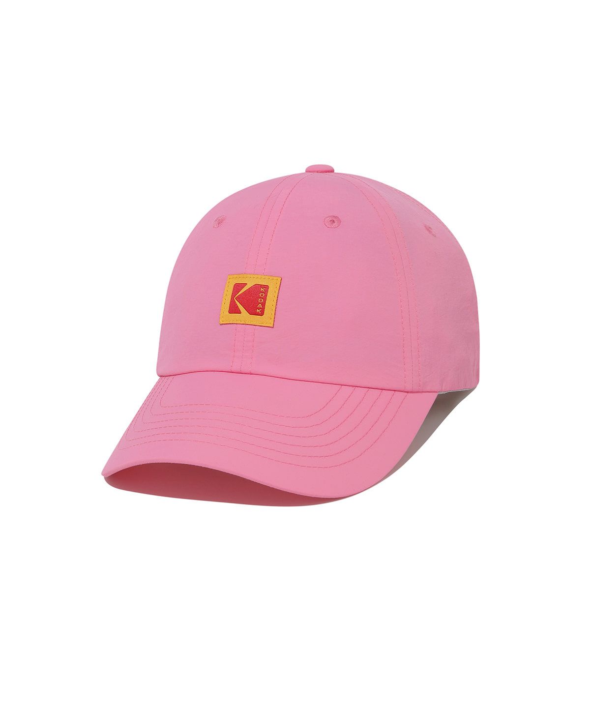 코닥(KODAK) 릴렉스핏 스퀘어로고 나일론 볼캡 PINK