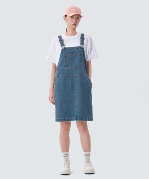 데님 오버롤 원피스 (S25ZWFOP77) Blue
