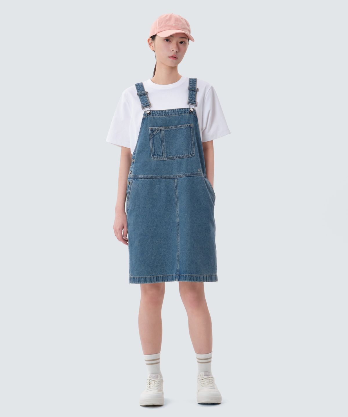 스노우피크 어패럴(SNOWPEAK APPAREL) 데님 오버롤 원피스 (S25ZWFOP77) Blue