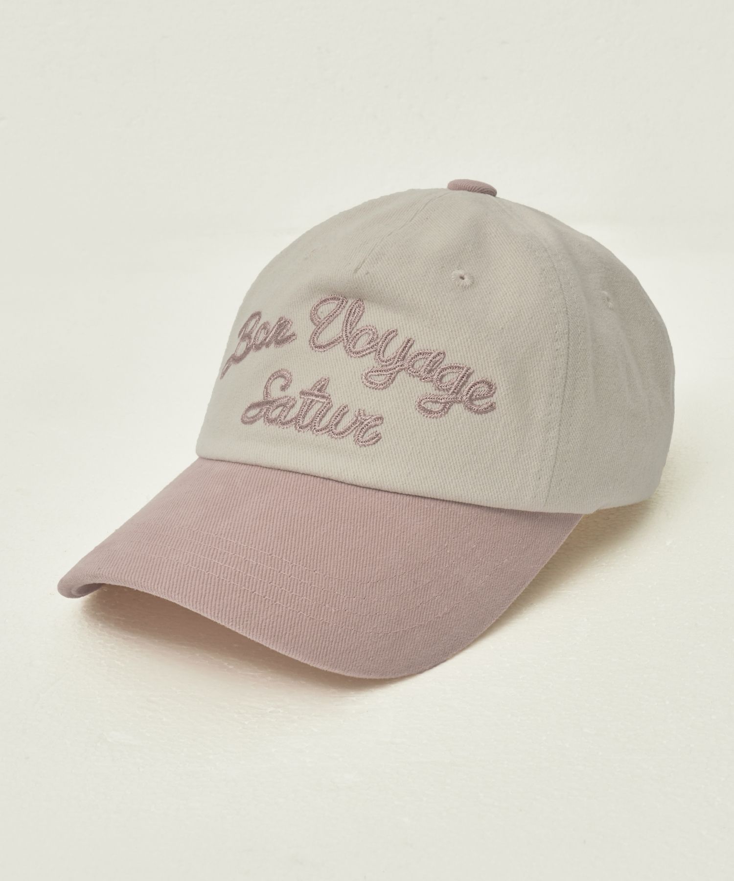 MUSINSA | SATUR Bon Voyage Contrast 5 Panel Ball Cap Pink
