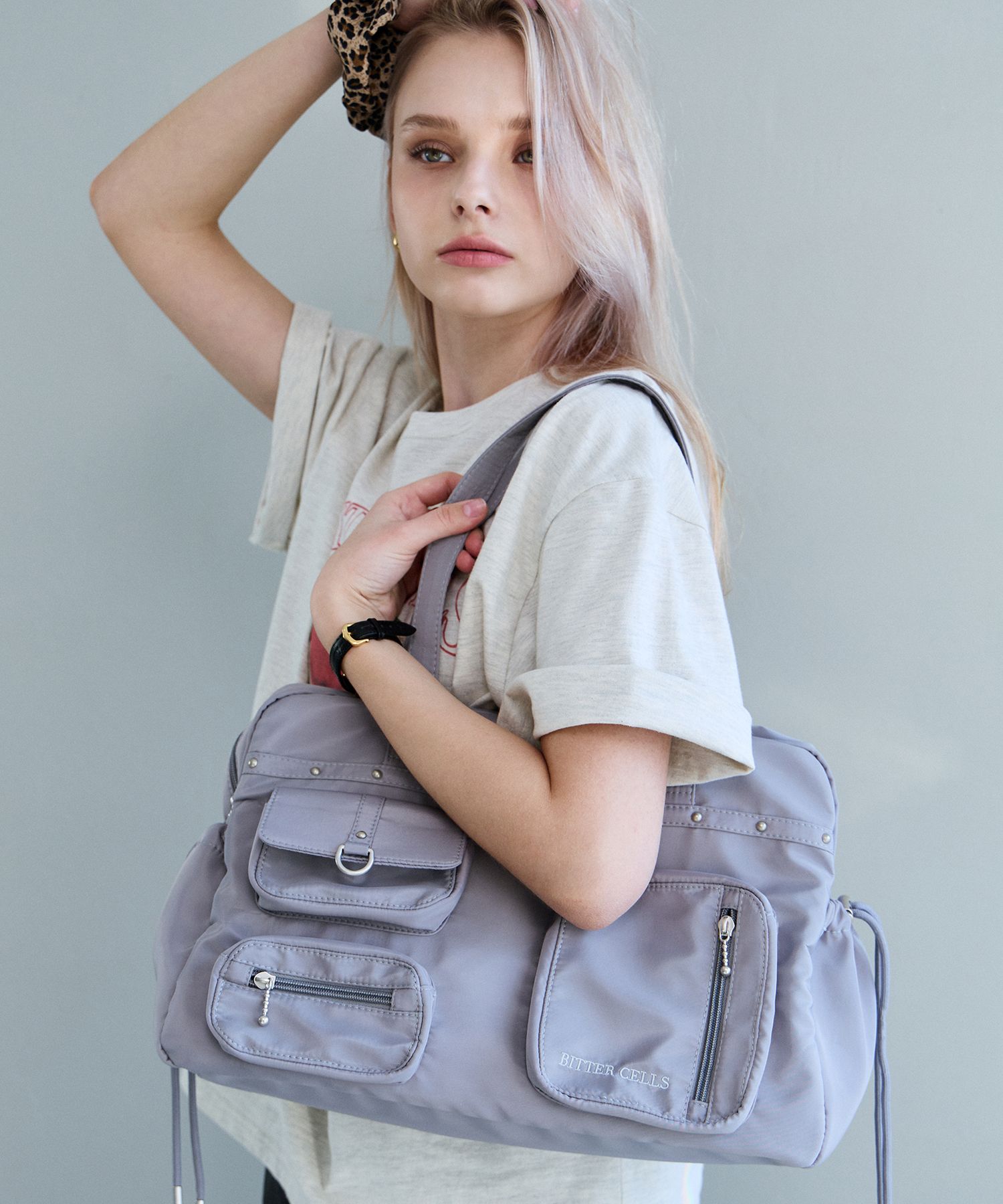★BITTER CELLS☆CARRY CARGO BAG MUSINSA | BITTERCELLS Carry Cargo Bag-Grey