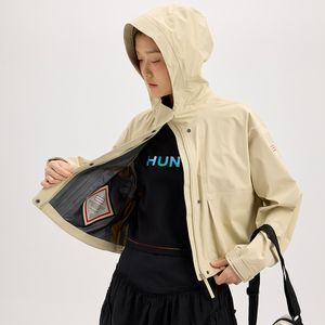 [WOMEN] 워터프루프 숏 레인자켓 - 스무스페블 HCW0001AJZSMP