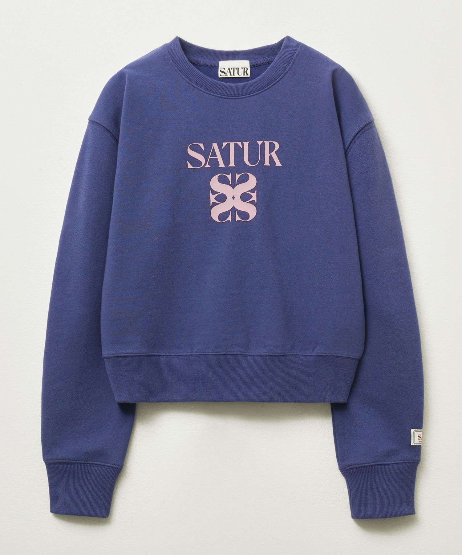 ◆25SS SATUR Apero Volume Sleeve Crop Sweatshirt/4色◆ MUSINSA | SATUR (W) Apero Volume Sleeve Crop Sweatshirt Purple
