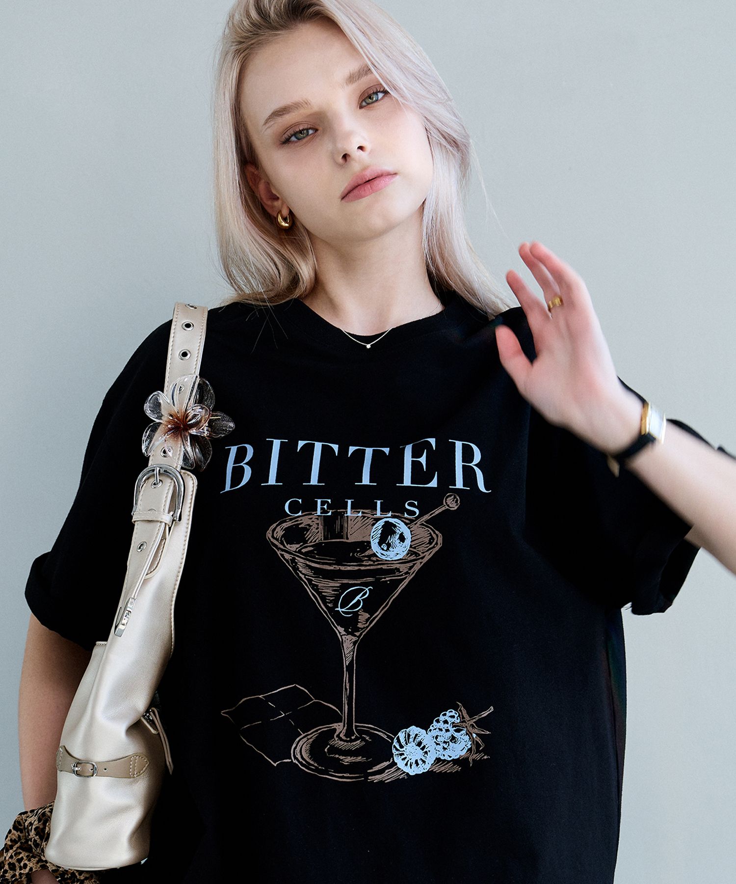 【BITTERCELLS】 Cocktail Love Tea MUSINSA | BITTERCELLS Cocktail Love Tea-Black