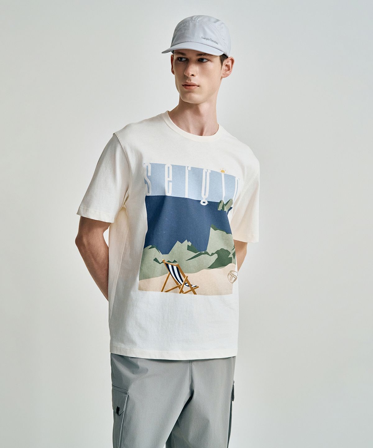 세르지오 타키니(SERGIO TACCHINI) U 경량 메쉬 볼캡 (L.Grey)