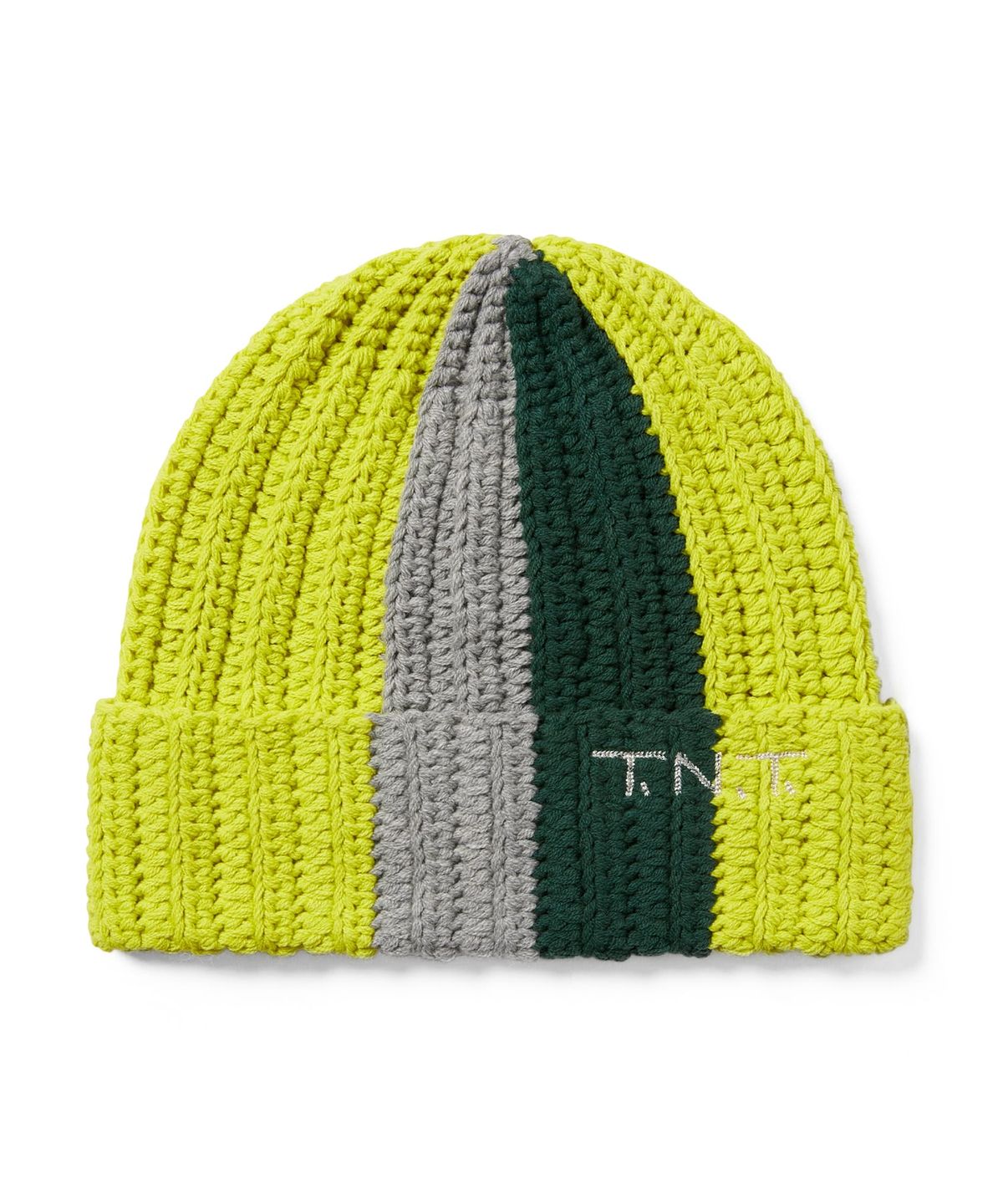 디스이즈네버댓(THISISNEVERTHAT) Multicolor Crochet Beanie Lemon